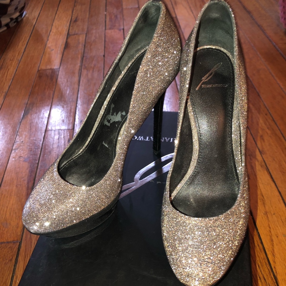 B Brian Atwood glitter Fontanne Stiletto